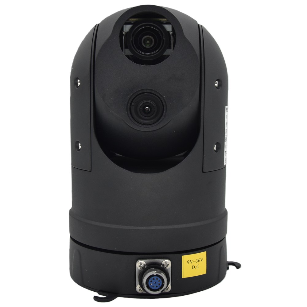 Vehicle Mounted Dual Spectral Infrared Thermal Dome PTZ Camera 640x512 7mm Thermal with 6mm Optical, Lens Customizable AJ-CR100-7-4