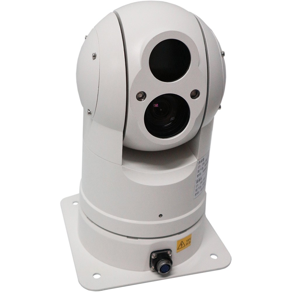 Vehicle Mounted Dual Spectral Infrared Thermal PTZ Camera 384x288 25mm Thermal with 30X Zoom 4.8～144mm AJ-CR200-25-30